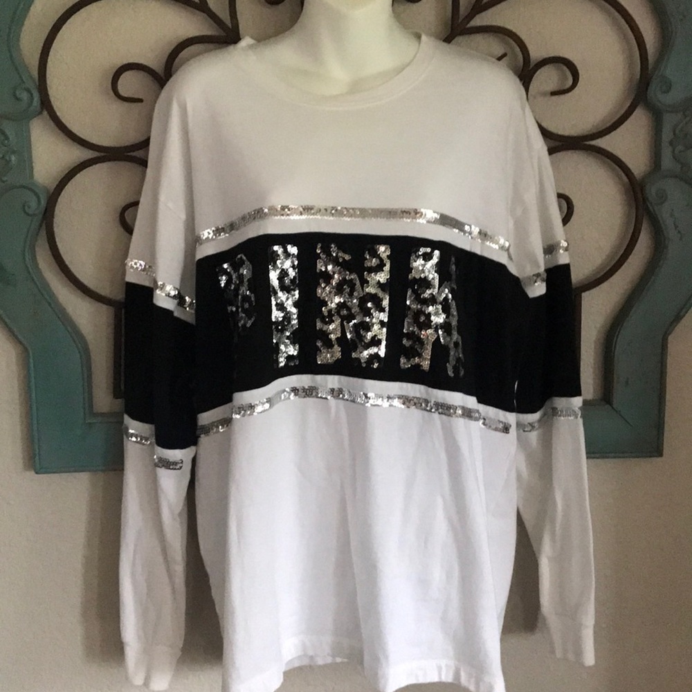 Pink Victoria Secret long t-shirt